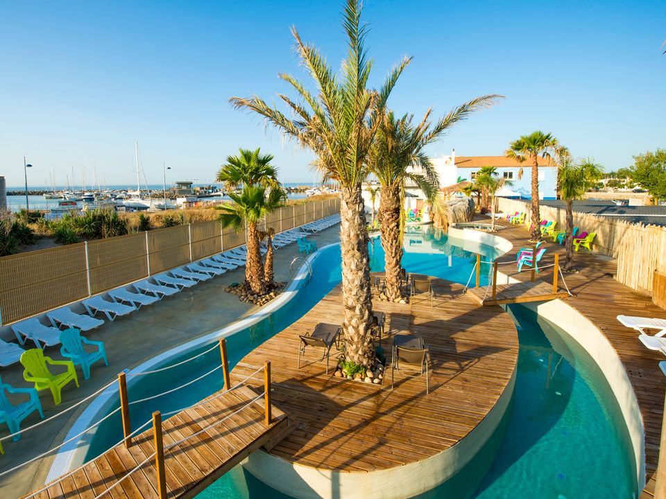 Camping Robinson à Marseillan Plage - piscine