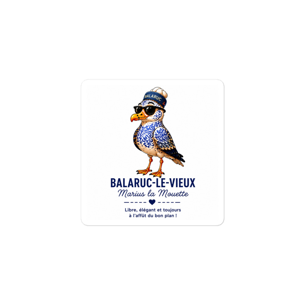 Sticker Balaruc-le-Vieux – Marius la Mouette | Collection TeamThau