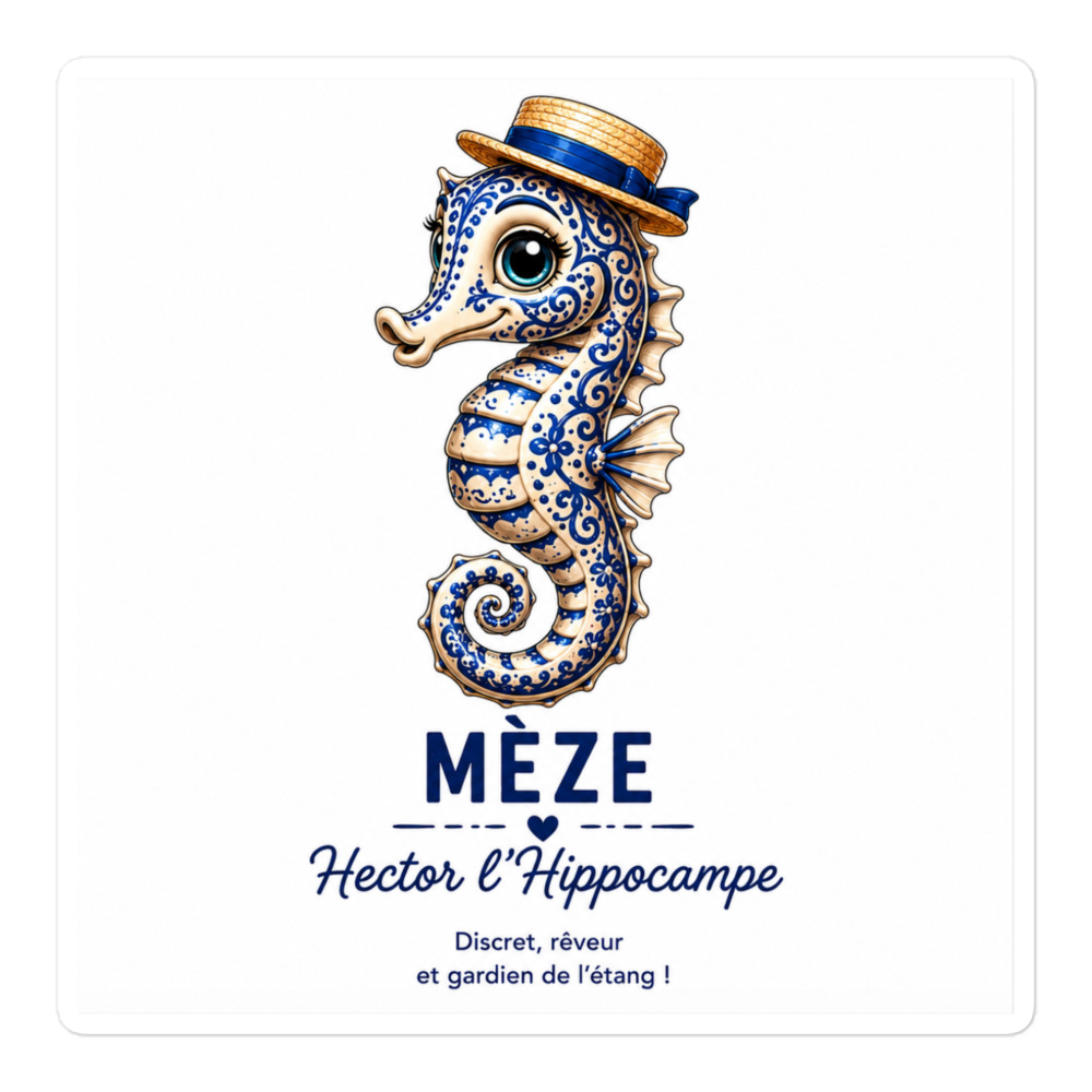 Sticker Mèze – Hector l'Hippocampe | Collection TeamThau – Image 3