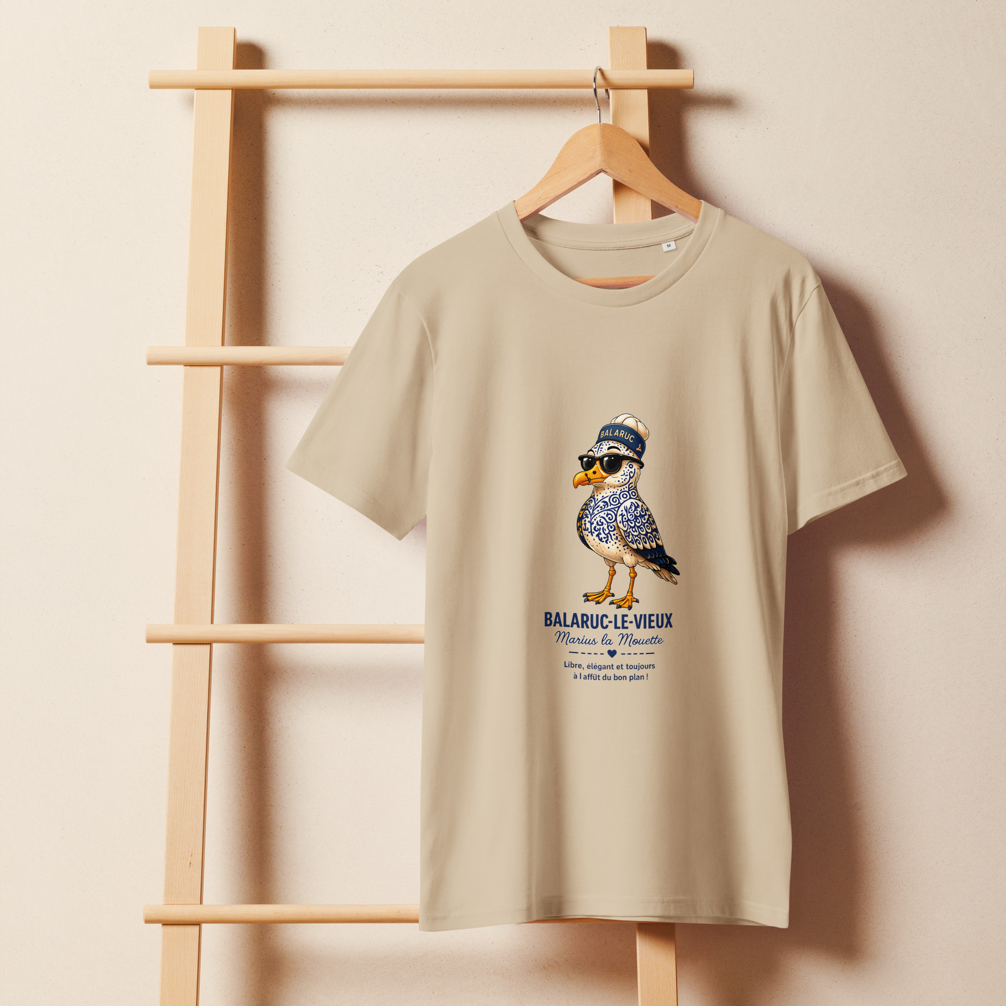 T-shirt Balaruc-le-Vieux Marius la Mouette – Le charme authentique de l’étang de Thau – Image 5