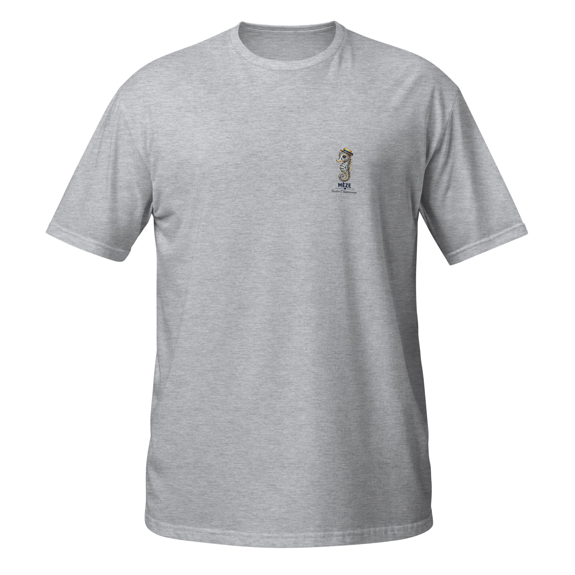 T-shirt Hector de Mèze – Petit motif côté cœur - GRIS (GREY)