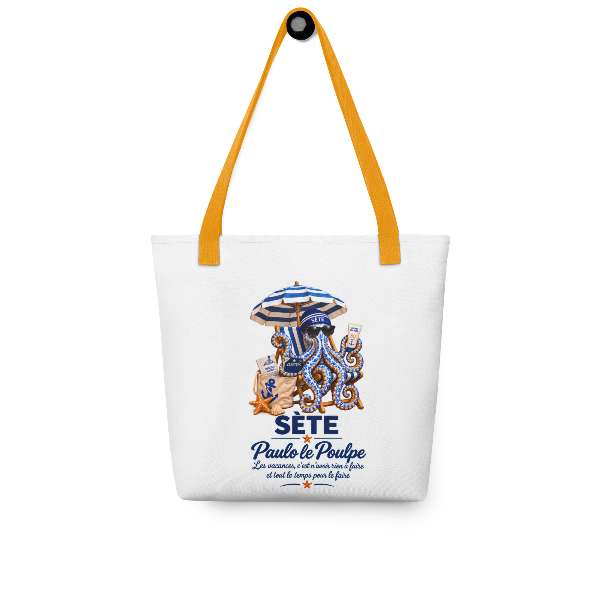 Sac de plage et de courses Paulo le Poulpe – Sète